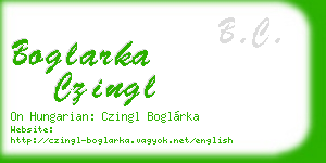 boglarka czingl business card